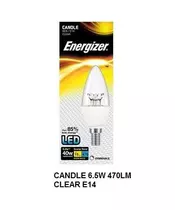 S8855 LED CANDLE 6.2W &#8211; 470LM CLEAR E14 WARM WHITE DIM