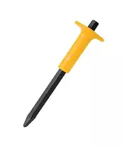 STONE POINTED CHISEL with grip INCHES:10&#8221;