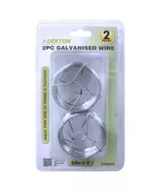 GARDEN 2PCS GALVANIZED WIRE 50MX2M