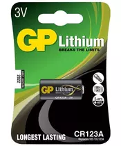 GP Lithium Battery 3V CR123A 656.339UK