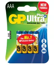 GP Ultra+ Alkaline Batteries AAA 4pcs 656.000UK