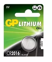 GP Lithium Button Cell CR2016 3V/80mAh 656.260UK