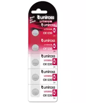 Uniross CR1220 Button Cell Lithium Battery (1pc)