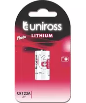 Uniross CR123A Photo Lithium Battery