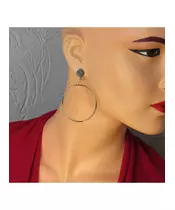 Long Earrings "Hanging circle"