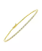 14K CUBIC ZIRCON TENNIS BRACELET