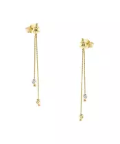 14K DOUBLE TONE EARRINGS