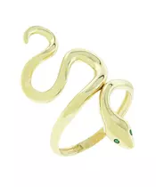 14K PLAIN SNAKE RING