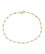 14K MULTI COLOR BALL BRACELET