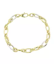 14k/2tone/chain/bracelet