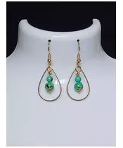 Handmade earings with Blue-green Amazonite