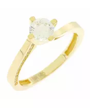 14K GOLD CUBIC ZIRCON PROMISE RING