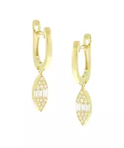 14K EARRINGS CUBIC ZIRCRON