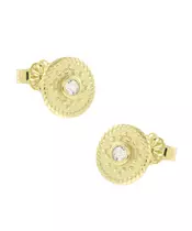 14K GOLD CUBIC ZIRCON EARRINGS