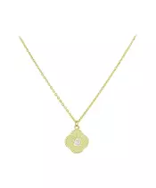 14K GOLD CUBIC ZIRCON NECKLACE