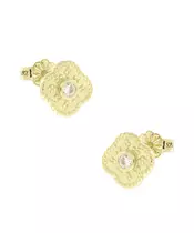 14K GOLD CUBIC ZIRCON EARRINGS