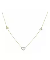 14K GOLD CUBIC ZIRCON NECKLACE