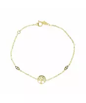 14K GOLD TREE OF LIFE BRACELET