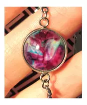 "Fusion" Resin Art Chain Bracelet