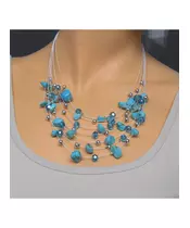 Multi-layers Necklace - Turquoise