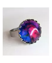 "Velvet Blue" Resin Art Ring