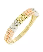 14K GOLD 3 TONE RING