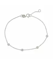 14K WHITE GOLD BRACELET