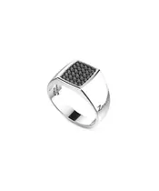 Zancan Ring - Insignia 925 - Chevalier - Black Spinelli