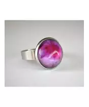 "Pink Aura" Resin Art Ring