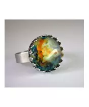 "Sky Lights" Resin Art Ring