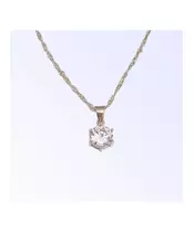 Silver Pendant "White Zircons" (S925)