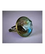 "Earth Stones" Resin Art Ring