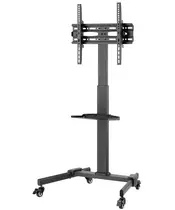 AV:Link TV Trolley Compact Height Adjustable with Shelf 129.204UK