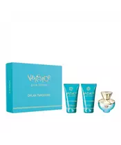 VERSACE DYLAN TURQUOISE POUR FEMME GIFT SET EDT 50 ml, SHOWER GEL 50 ml AND BODY GEL50 ml
