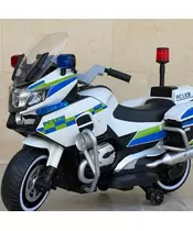 Παιδική Ηλεκτροκίνητη Αστυνομική Μοτοσικλέτα Διαθέσιμη σε Κόκκινο και Λευκό Χρώμα 12v 4.5Ah  NJ00011