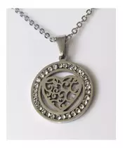 "Chic & Simple -Heart No.2" Silver Color Necklace