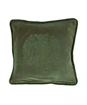 G & C Interiors: Tree Of Life Embroidered Cushion Green