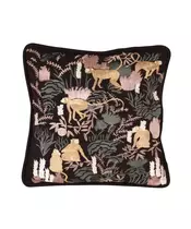 G & C Interiors: Monkey Embroidered Cushion