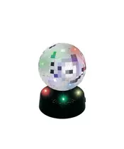 Party Fun Lights Mirror Disco Μπάλα 10cm με 4 LED, 86581 – Party Fun Lights