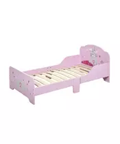 Ξύλινο Χαμηλό Μονό Παιδικό Κρεβάτι 143 x 73 x 60 cm για Στρώμα 140 x 70 cm Castle HOMCOM 311-015