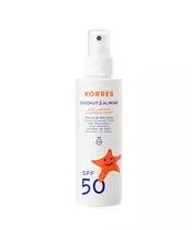 Korres Coconut & Almond Kids Comfort Face & Body Sunscreen Spray SPF50