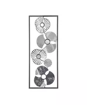 Μεταλλικό Διακοσμητικό Τοίχου Λουλούδια 25 x 3 x 61 cm Atmosphera 148279C