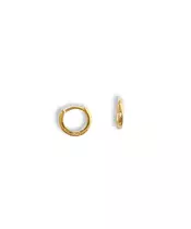 Mini hoops 7mm - Silver 925 Gold Plated