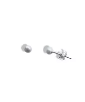 Pearl Earrings 6mm - Silver 925