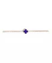 9ct Gold Bracelet with 1 flower Lapis Lazuli