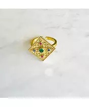 Byzantine Ring - Silver 925 Gold Plated