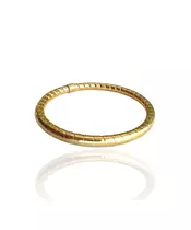 Bangle with pattern - Stainless Steel Rose Gold Plated