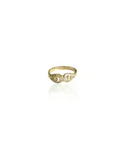 9ct Gold Vintage Ring with zircons