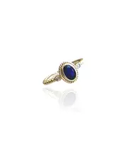 9ct Gold Vintage Ring with blue zircon