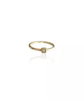 9ct Gold Ring with one Zircons